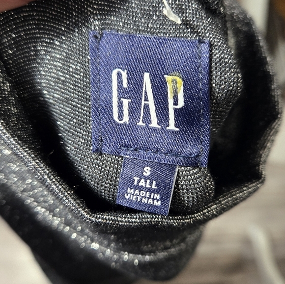 Gap Metallic Mockneck Midi Dress Sz Small Tall Like New - Picture 5 of 10